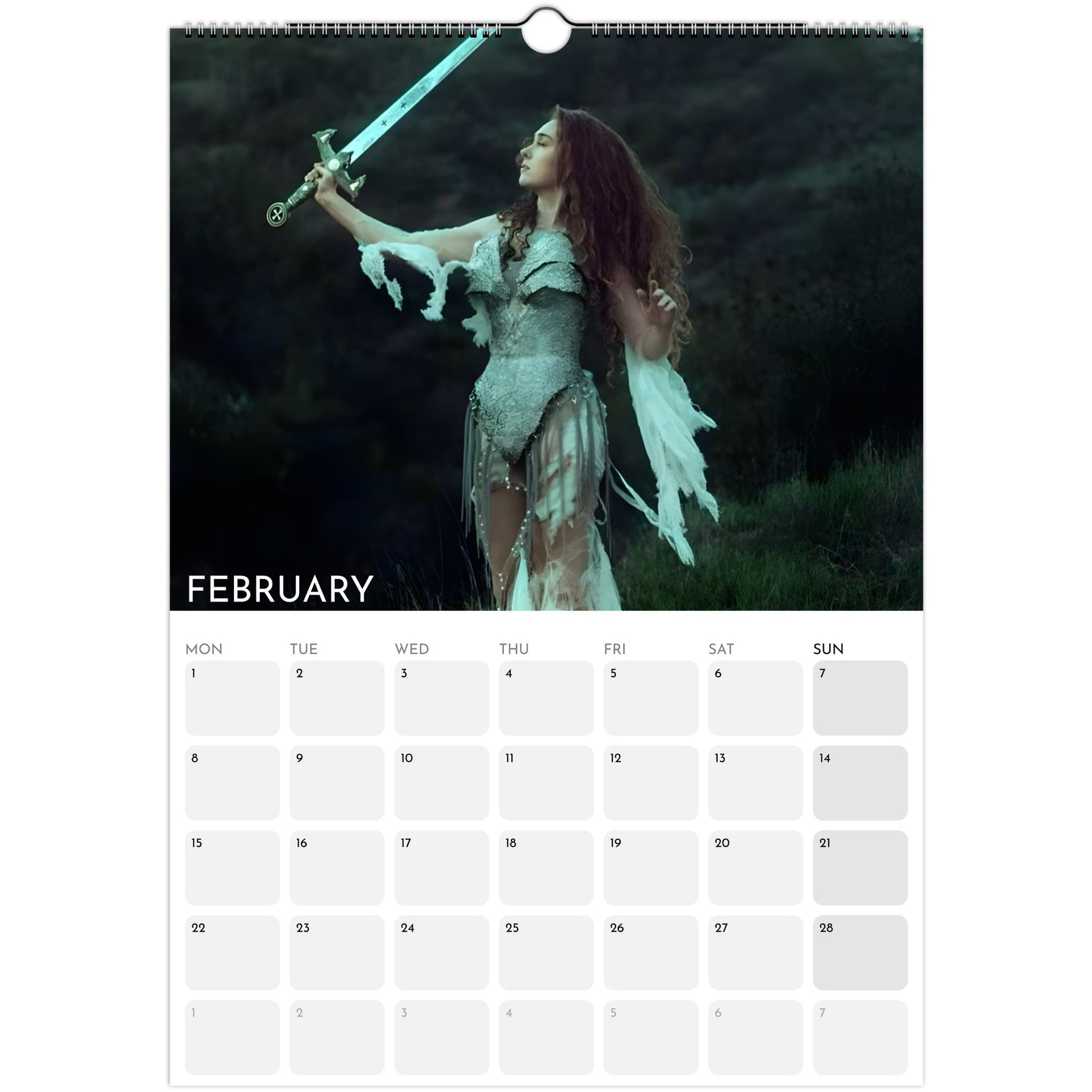 Chappell Roan 2026 A3 wall calendar February