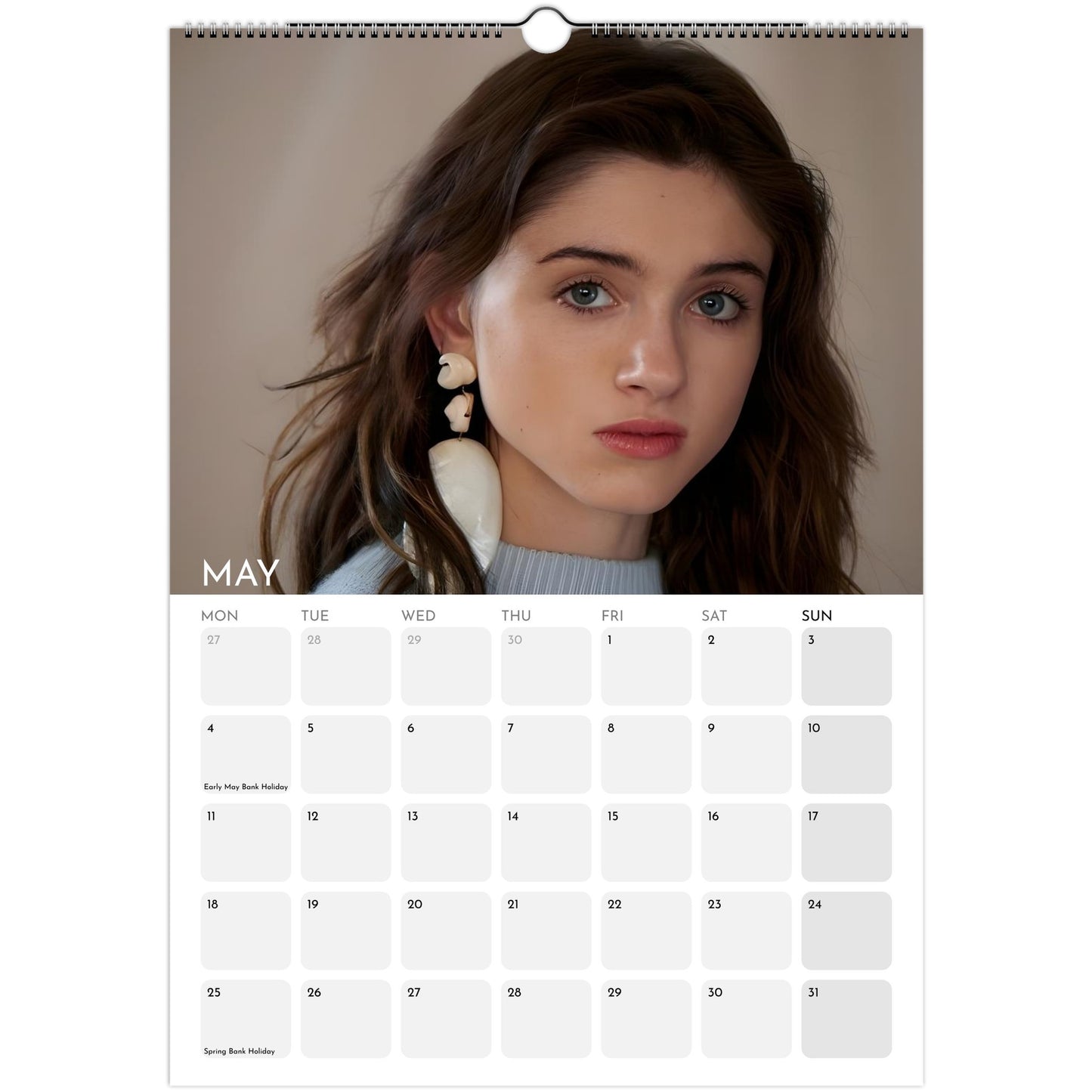 Stranger Things 2026 A3 wall calendar May