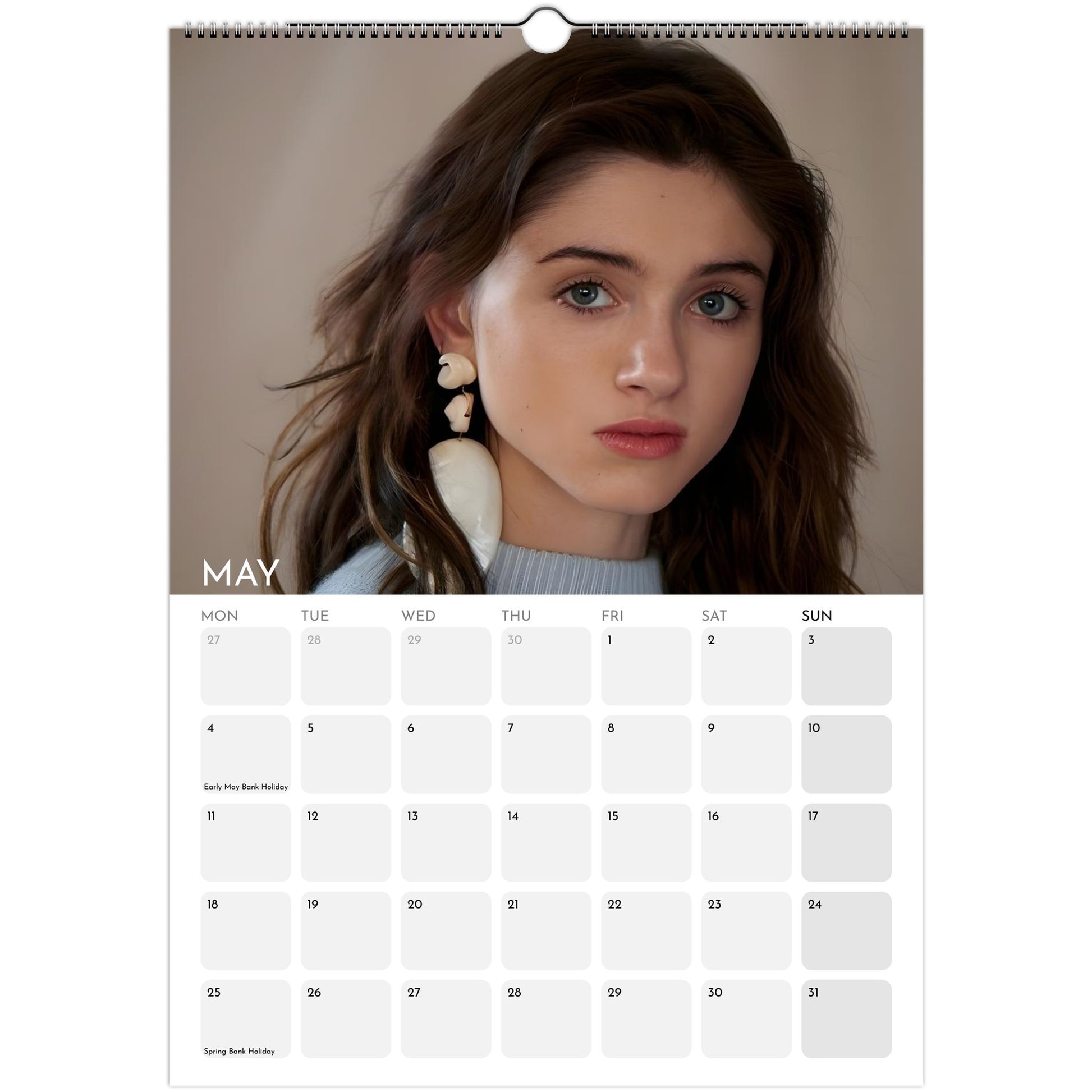 Stranger Things 2026 A3 wall calendar May