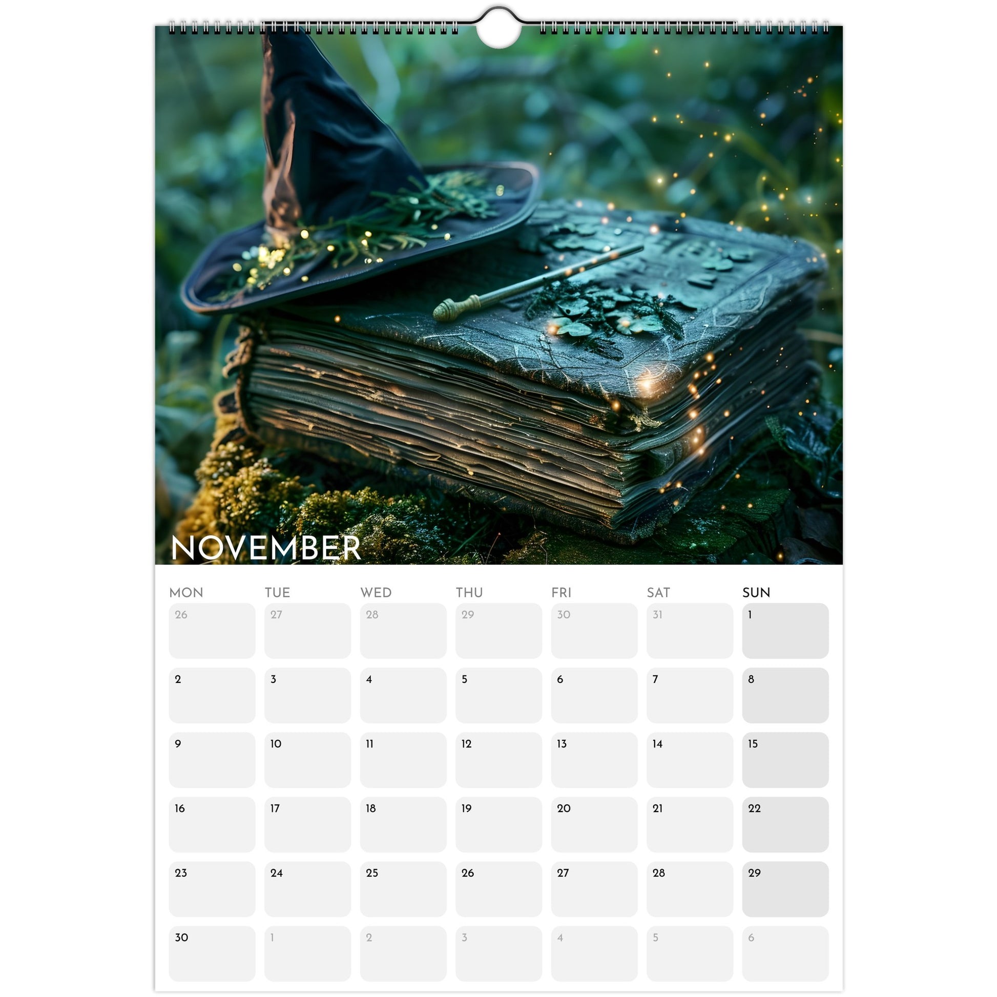 Witches’ Circle 2026 A3 wall calendar November