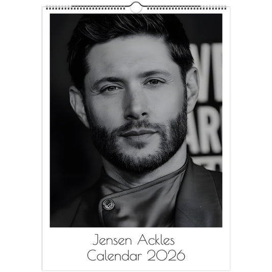 Jensen Ackles Front Cover 2026 calendar page