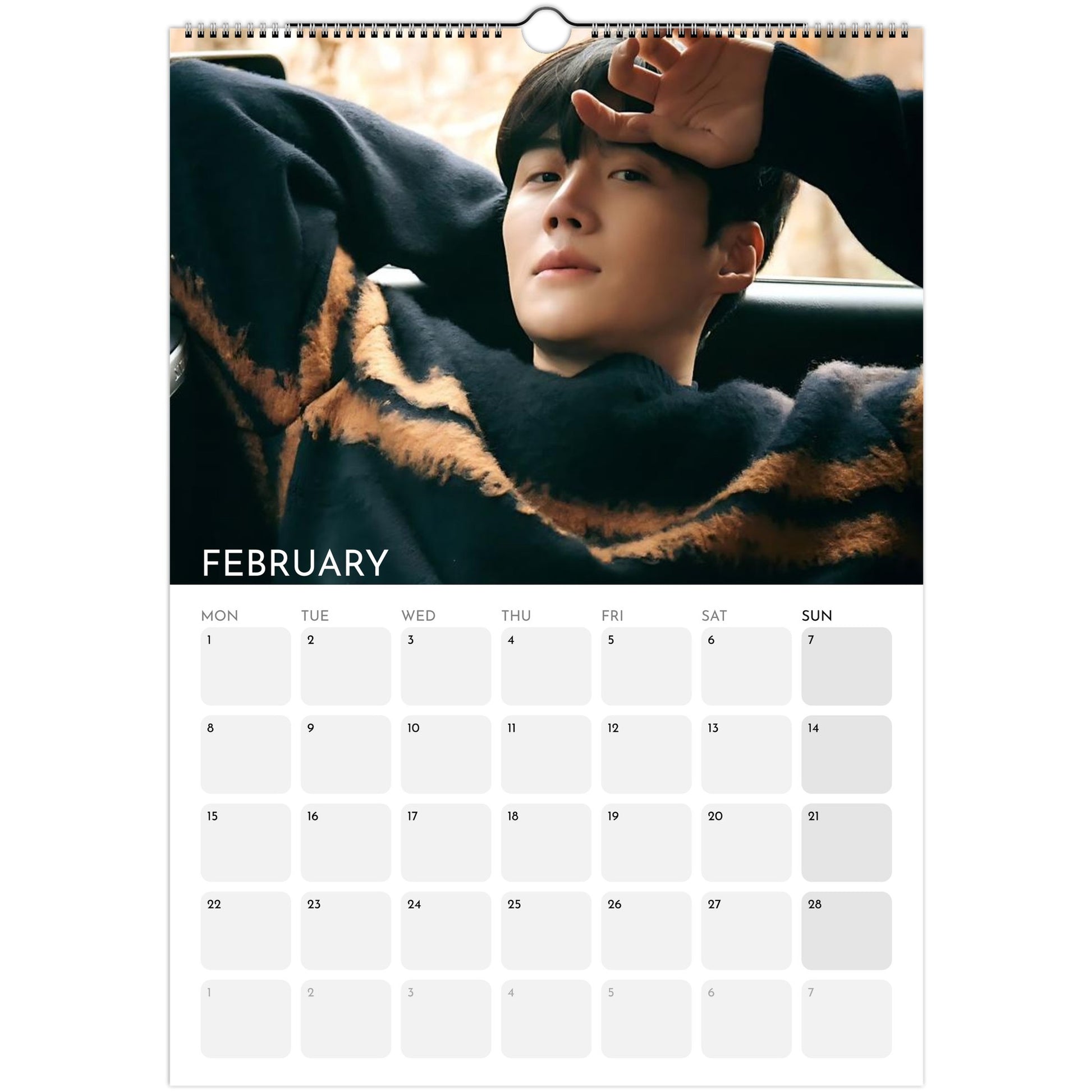 Kim Seon‑ho 2026 A3 wall calendar February 