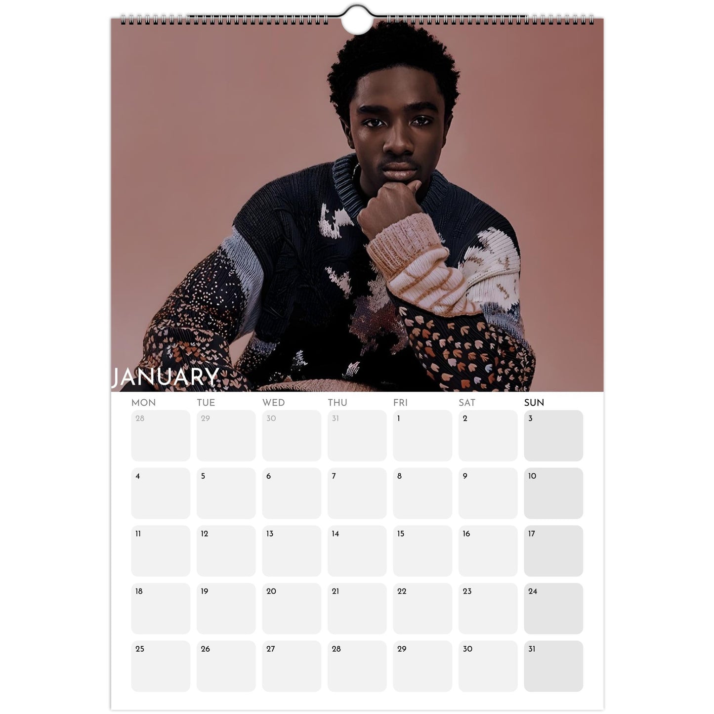 Stranger Things 2026 A3 wall calendar January 2027