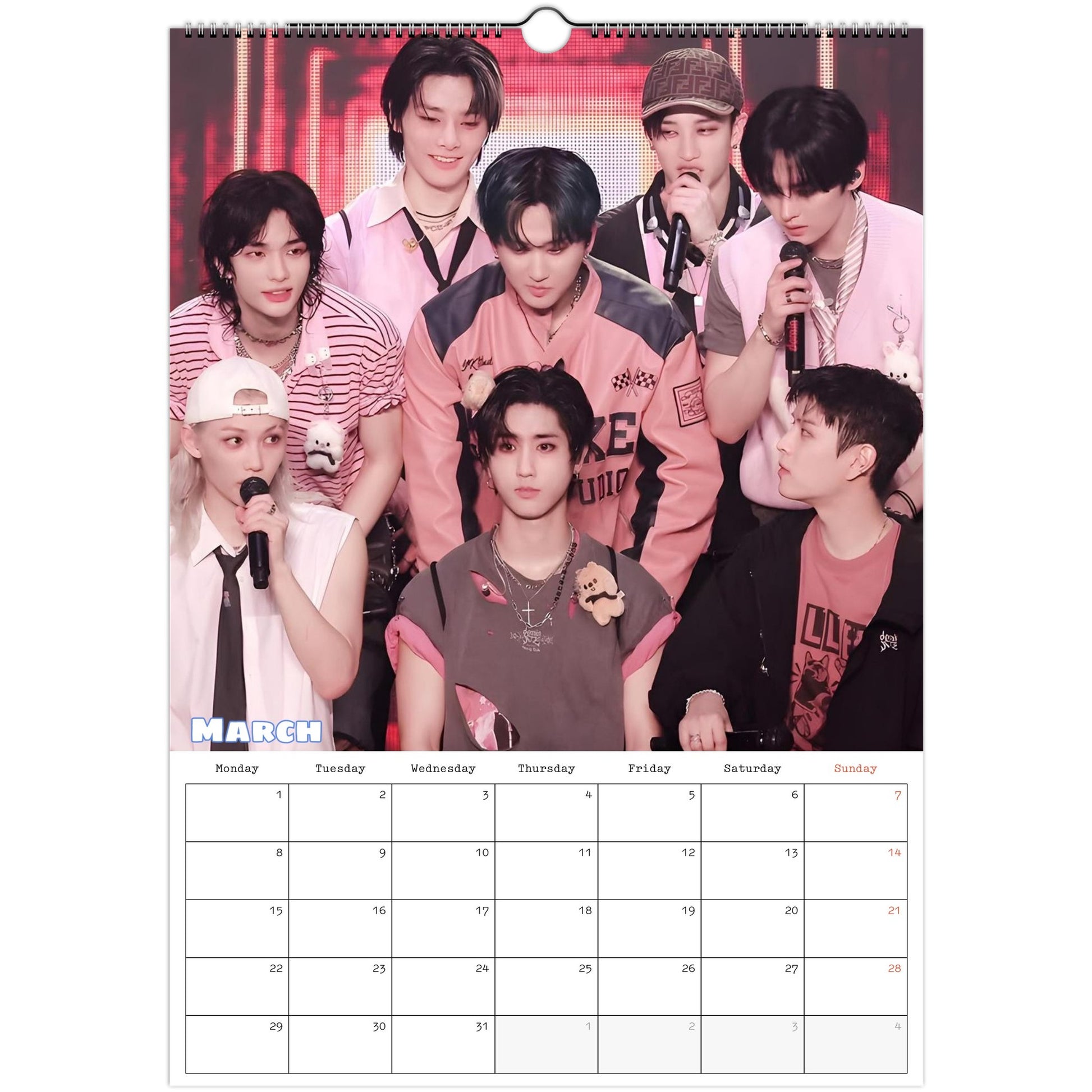 Stray Kids Calendar March page