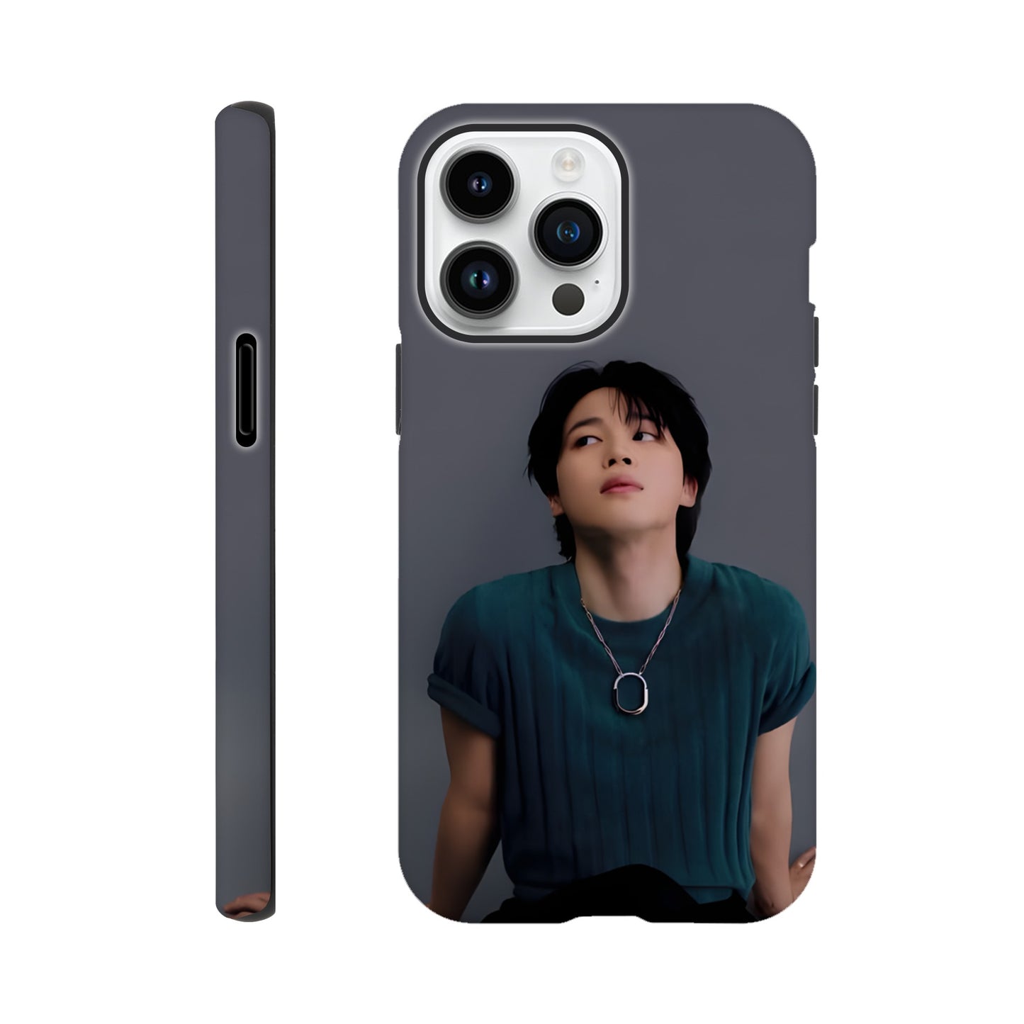 Jimin iPhone tough case with premium glossy finish